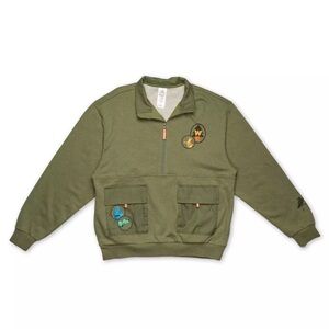Disney Pixar Up Wilderness Explorer Half-Zip Fleece Pullover size medium NWT